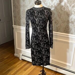 Long sleeved knee length dress